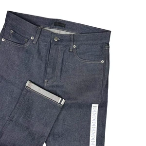 Neu mit Etikett Uniqlo Herrenjeans 31 x 34 Selvedge indigo schmale Passform gerade Denim Kaihara - Bild 1 von 14