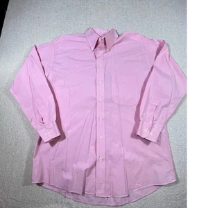 Gitman Bros. Herren Large rosa kariert Langarm Knopfleiste adrette Kragen Hemd - Bild 1 von 8