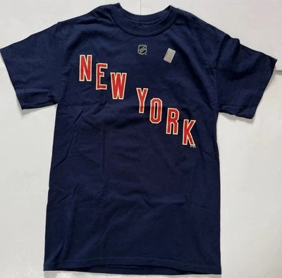 New York Rangers #20 Chris Kreider Navy Blue Reebok Shirt Adult Small - Image 1 of 2