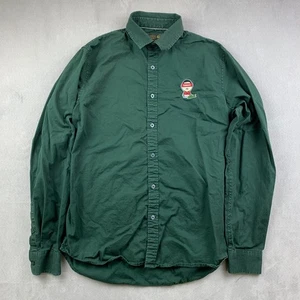 Lacoste Sport Novak Djokovic Mens Shirt Large Green Button Up Long Sleeve Tennis - Bild 1 von 8