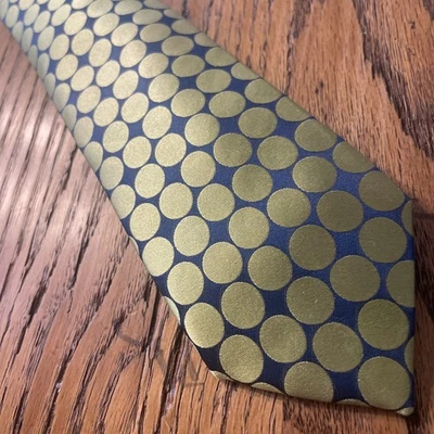 EUC Ted Baker London RECENT Vibrant Geometric Circles Silk Tie Men’s Necktie - Image 1 of 4