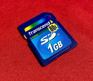 Transcend 1GB SD Memory Card 80x (Taiwan) - Picture 1 of 2