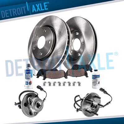 Pastillas de freno de disco de rotor y cubo de rueda delantera para Explorer Mountaineer 2006-10 Foto 1 de 4