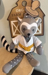 Bruce Lemur Organic Farm Buddies Plush Rattle Baby Toy Rare NEW - Picture 1 of 6