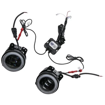 Luces antiniebla LED RGB de 4" para Jeep Wrangler JK TJ LJ 1997-2017 60W control de aplicación Foto 1 de 4