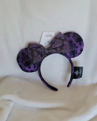 Diadema Orejas Papel Pintado Púrpura La Mansión Embrujada Parques Disney Nueva 2025 Foto 1 de 4
