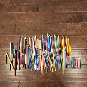 Lot Of 140 Color Pencils USED - Picture 1 of 6