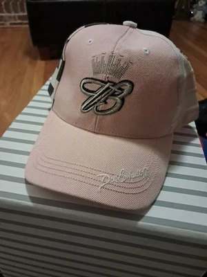 Gorra de béisbol vintage Dale Earnhardt JR NASCAR BUDWISER, a cuadros/bandera americana rosa Foto 1 de 4