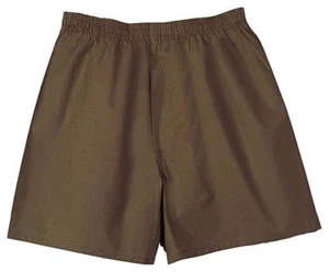GI Men's Military Cotton Boxers Brown 436 8420-01-112-2879 3 Pack Size 30 - Picture 1 of 5