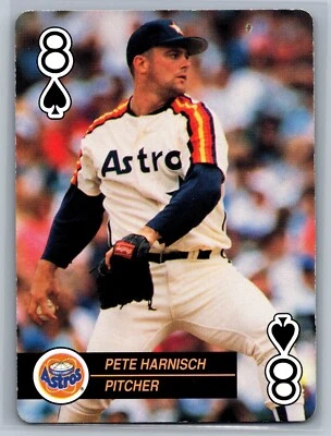 1992 Major Leage Baseball Aces Pete Harnisch Houston Astros 8 Spades - Image 1 of 2