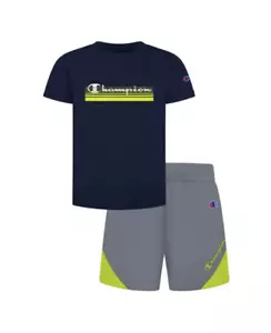 New Champion Little Boys Graphic Shirt & Shorts Set Choose Size - Picture 1 of 1