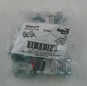 National Hardware 3248BC 1/4" y 5/16" Dbl Clevis Links N240-879 Paquete de 5 Nuevo en Paquete - Imagen 1 de 3