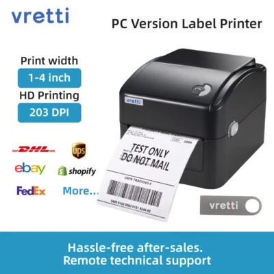 VRETTI Thermal Label Printer 4x6 USB For UPS USPS POSHMARK ETSY EBAY - Image 1 of 4
