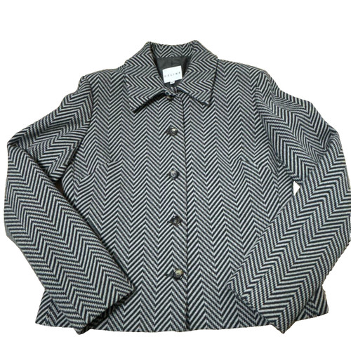 Giacca sartoriale CELINE spina di pesce 42 grigio donna
