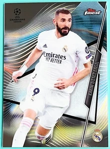 20-21 Topps Finest UEFA Champions League #32 Karim Benzema Real Madrid RC Card - Picture 1 of 1