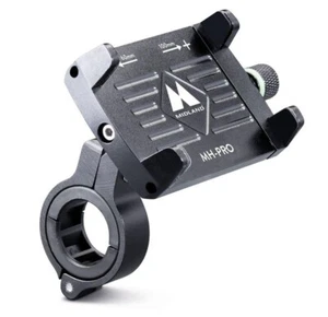 ALUMINUM PHONE HOLDER SMARTPHONE UNIVERSAL MOTORCYCLE MIDLAND MH PRO - Picture 1 of 9