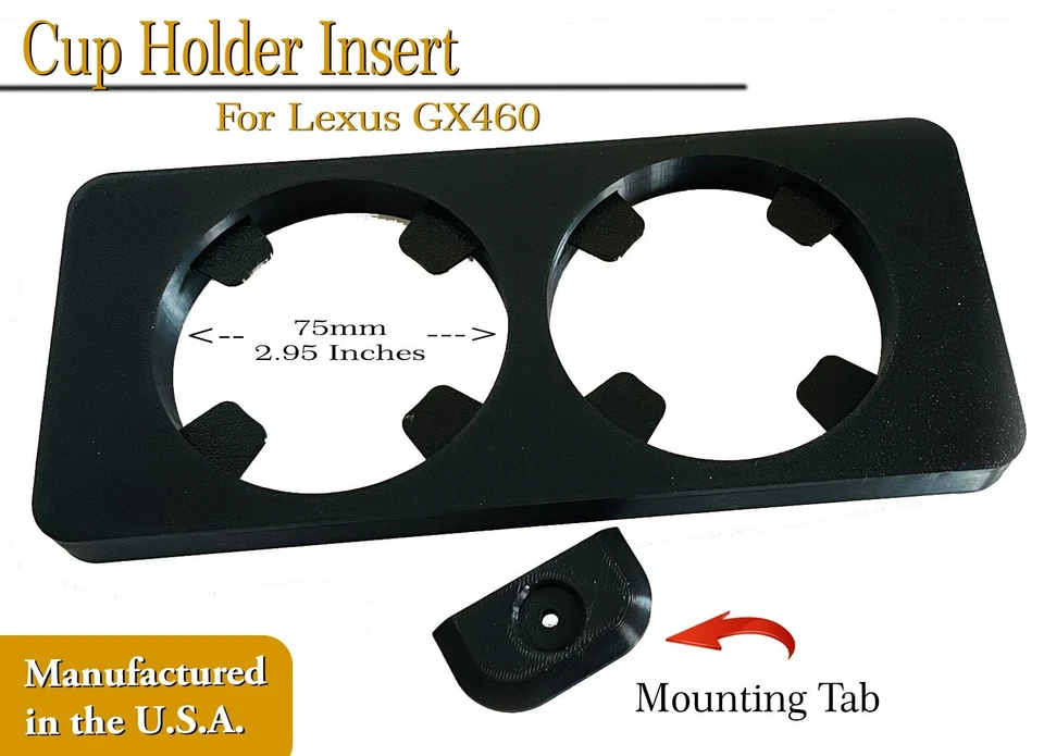 Inserto portavasos consola central GX460 para Lexus GX 460 2010-2013 Foto 1 de 4