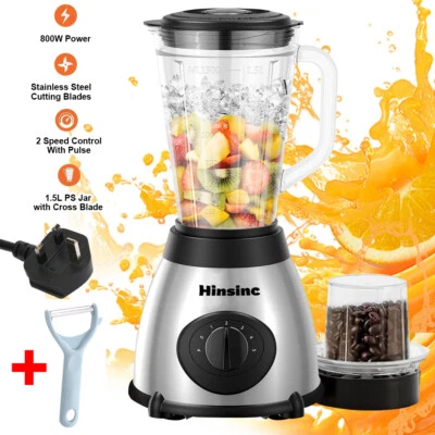 900W Blender Smoothie Maker Ice Crusher Mixer Milk Shake Fruit Juicer Vegetables - Image 1 of 4