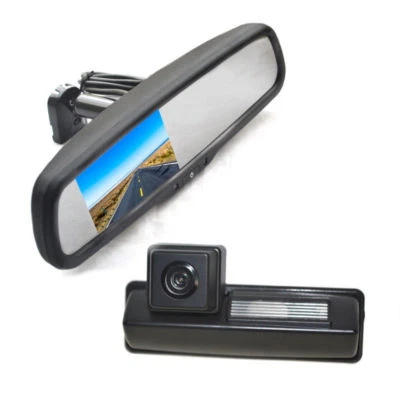Reverse Backup Camera + Replacement Rear View Mirror Monitor For Toyota Camry - Image 1 of 4