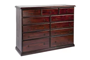 CRONULLA 11 DRAWER 1800 LOWBOY - BALTIC , WALNUT , GREYWASH - Picture 1 of 1