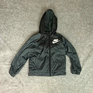 Nike Kids Jacket 6 Medium Black White Softshell Outdoors Sports Fleece Lined - Picture 1 of 10