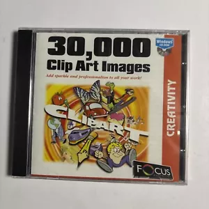 30,000 Clip Art Images Focus Essential PC CDROM Windows 95 *New Sealed* - Picture 1 of 2