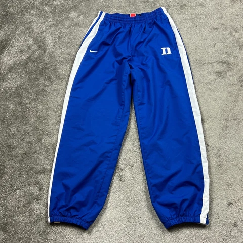Duke Blue Devils Pants Mens Large Blue Track Nike Team Leg Zipper Swoosh NCAA Cover