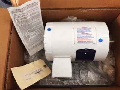 Baldor Washdown Motor 1/2 hp TENV  208-230/460  3450 RPM CWDM3537  **Warranty - Image 1 of 3