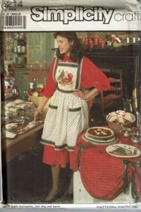 Simplicity Sewing Pattern 8214 Apron Table Accessories Tote Bag - Picture 1 of 2