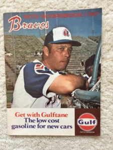 1973 Atlanta Braves vs. Philadelphia Phillies Official Scorebook Eddie Mathews - Picture 1 of 5