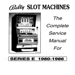 Bally Slot Machine Serie E 1980-1986 Manual de Servicio 66 páginas - Tú eliges la opción - Imagen 1 de 1
