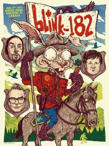 Blink 182 Poster 6/27/2023 Vancouver BC  Signed & Numbered #/50 Artist Edition - Picture 1 of 1