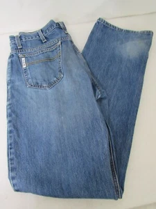 CINCH Up Boot Distressed Wash Blue Jeans Size 32/34 Tall - Picture 1 of 11