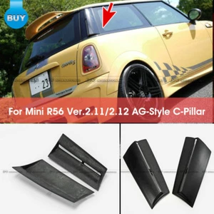 R56 Ver.2.11/2.12 FRP Fiber AG-Style C-Pillar Extension Add on For Mini Cooper - Picture 1 of 9