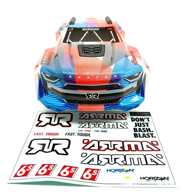Arrma KRATON 6s V6 BLX - Body Shell (ORANGE cover clipess assembly) ARA8608V6 - Image 1 of 4