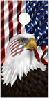 Sac enveloppant cornhole stratifié drapeau américain aigle jeter autocollant pour la peau