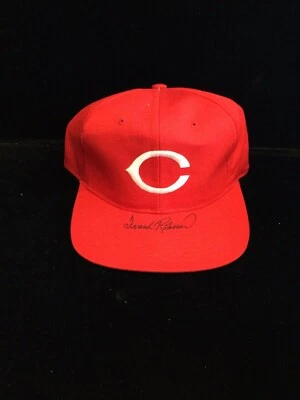 Frank Robinson Signed Reds MLB Throwback Snapback Hat HOF JSA COA -1 # - Image 1 of 3