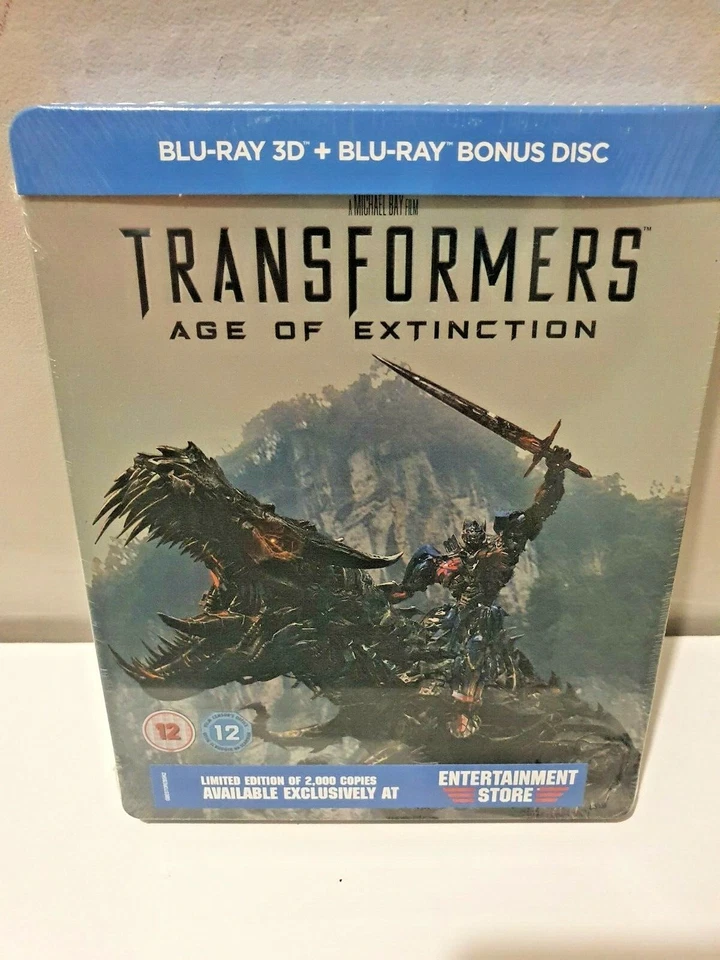 Transformers Age of Extinction 3D+2D BluRay Entertainment Store UK Steelbook New - Image 1 of 2