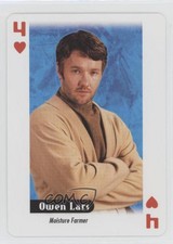 2007 Cartamundi Star Wars Playing Cards Rebel Alliance Owen Lars #4H 0w6