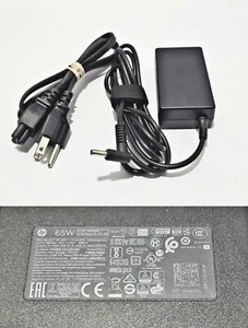 Genuine OEM HP 65W Power Supply Charger 19.5V 3.33A BLUE TIP 4.5mm TPN-DA17 - Picture 1 of 6