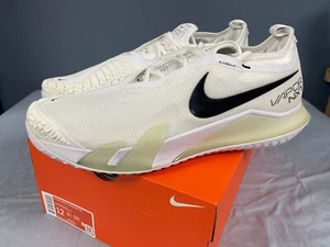 NIB Nike Mens REACT VAPOR NXT HC White/Black Hard Court Tennis Workout Shoes 12 - Picture 1 of 11