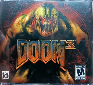 Juego Doom 3 PC 2004 Windows con estuche joya juego de 3 discos - ¡Sin probar! - Imagen 1 de 5