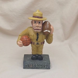 FIGURA DE BALONCESTO DE FÚTBOL AMERICANO TEXAS A&M AGGIES RARA SARGE GRAN REGALO RARA 5" NUEVA - Imagen 1 de 6