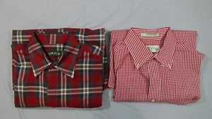 Lot of 2 Orvis Button Down Long Sleeve Dress Shirts Large #i3-2 - Picture 1 of 6