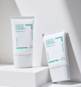 2 Pack INNISFREE UV Active Poreless Sunscreen 50mL SPF50+ PA++++ 50ml - Picture 1 of 4