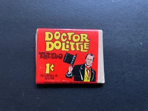 DOCTOR DOLITTLE TATTOO RARE FULL UNOPENED VINTAGE WAX PACK BY TOPPS - Picture 1 of 2