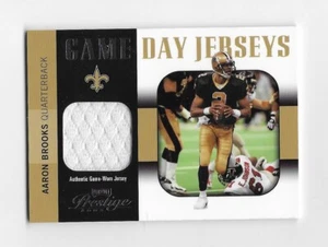 2003 Aaron Brooks Playoff Prestige Game Day Jerseys #GDJ-1 New Orleans Saints - Picture 1 of 3