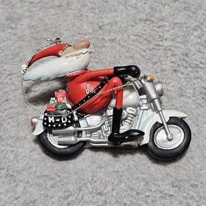 Adorno de resina vintage Harley Davidson Screeching Santa 97903-02Z 2001 - Imagen 1 de 8