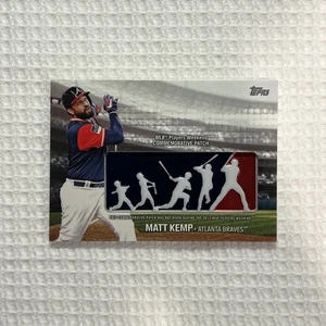 Tarjeta de los Bravos 2018 Topps Matt Kemp Players parche conmemorativo de fin de semana #PWP-MK ATL - Imagen 1 de 5