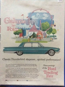 Mid Century Ford Auto Werbung 30er-60er Jahre Retro Pop Art 13,8x10,2 cm U - Bild 1 von 1